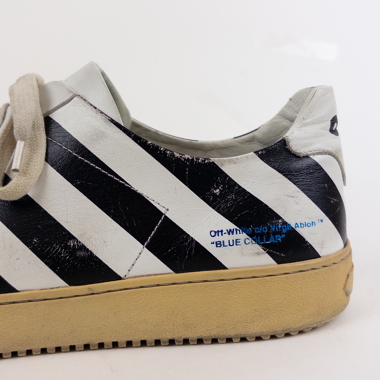 Off-White x Virgil Abloh Blue Collar Low Top Sneakers