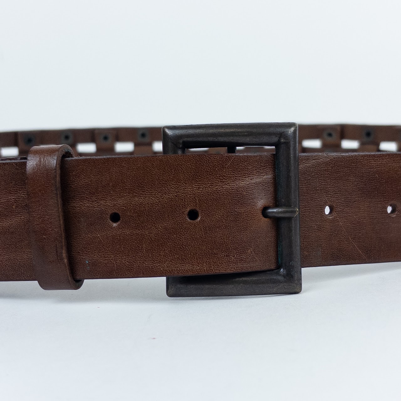 Dries Van Noten Woven Leather Belt