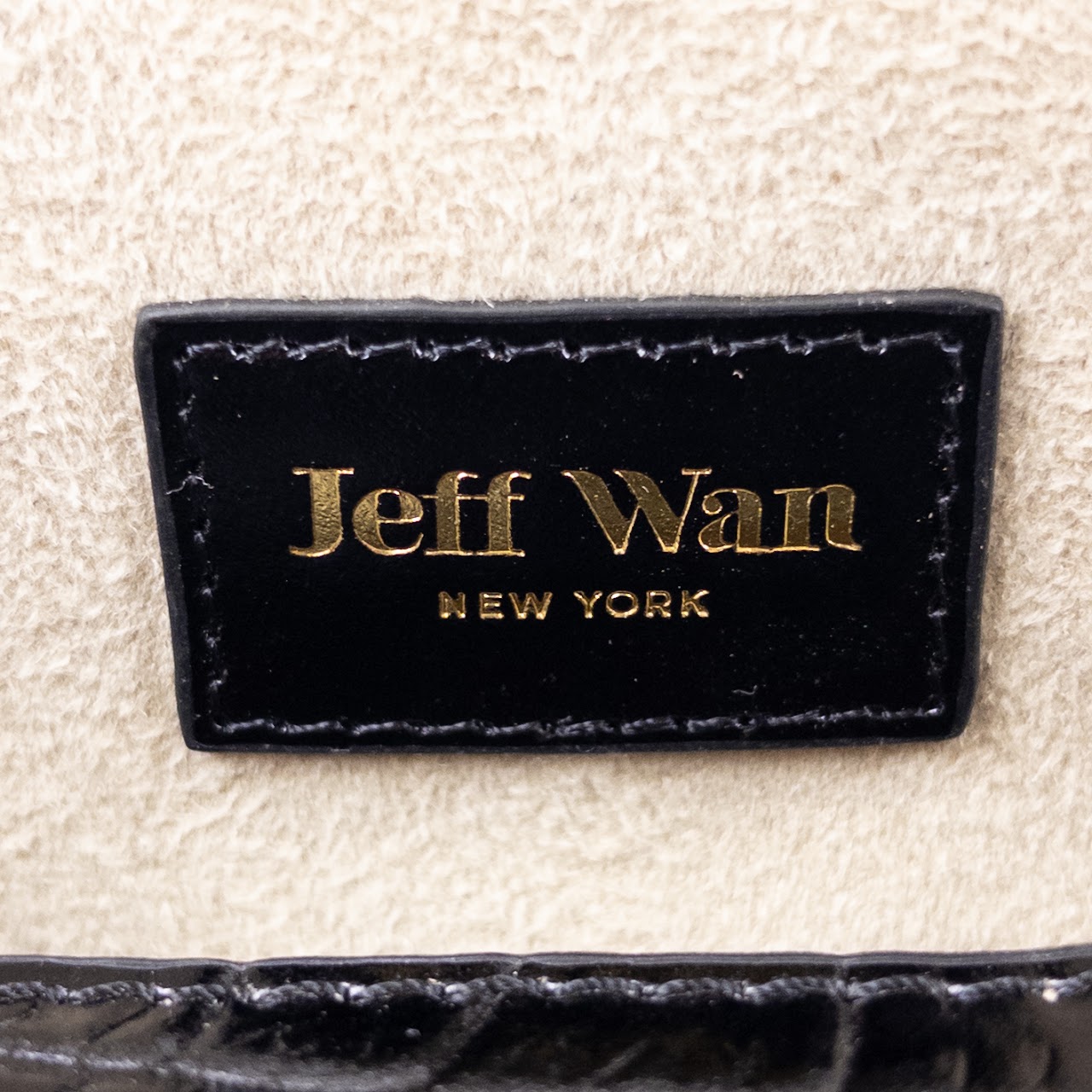 Jeff Wan New York Embossed Leather 'Lunch Box' Bag