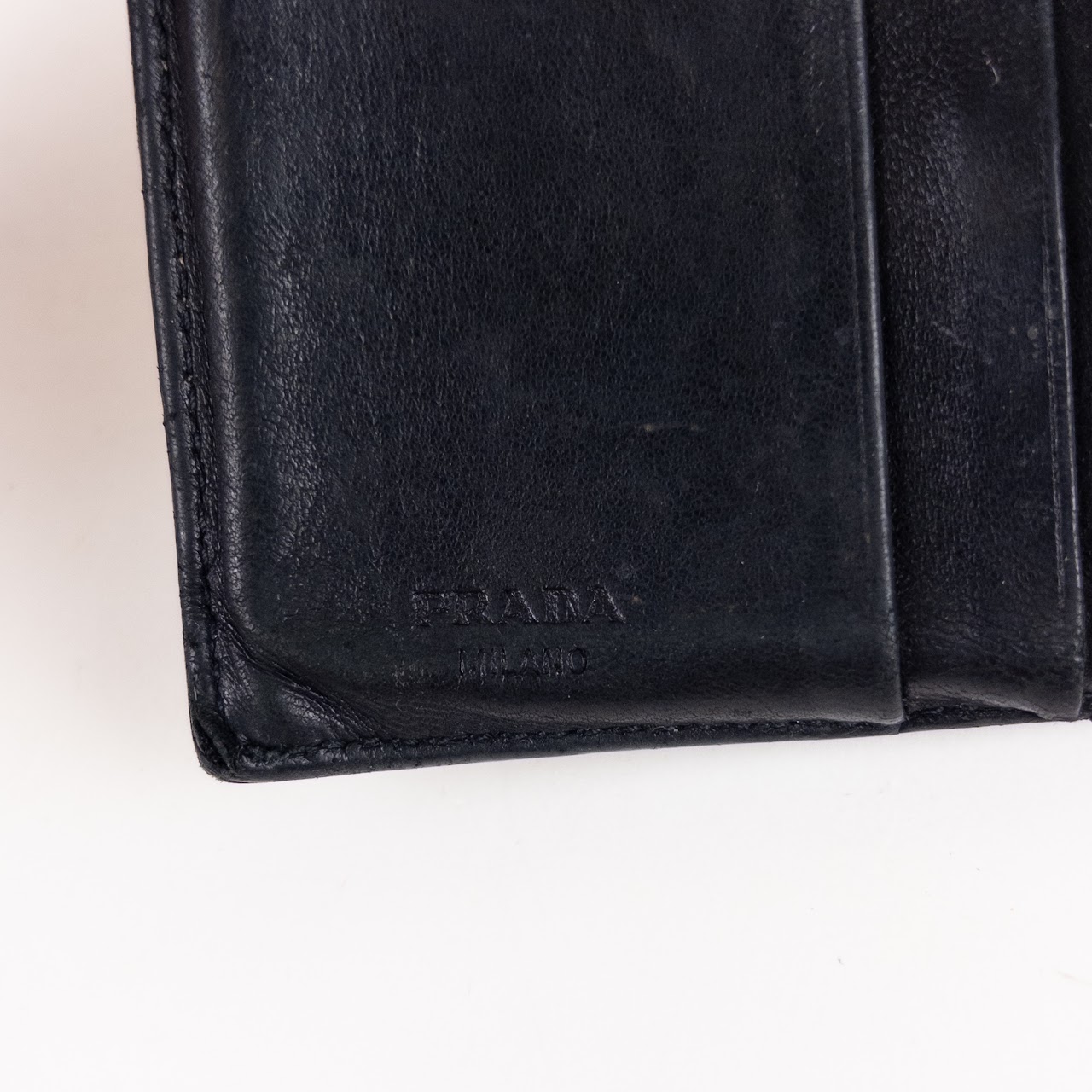 Prada Crocodile Embossed Leather Wallet