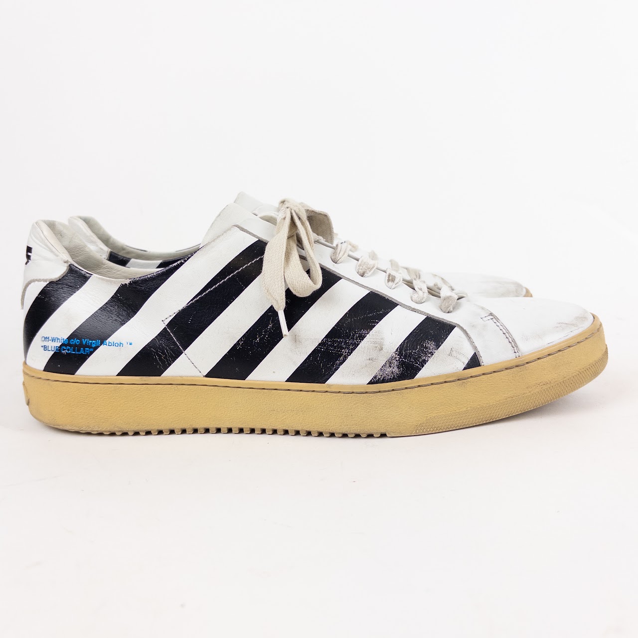 Off-White x Virgil Abloh Blue Collar Low Top Sneakers