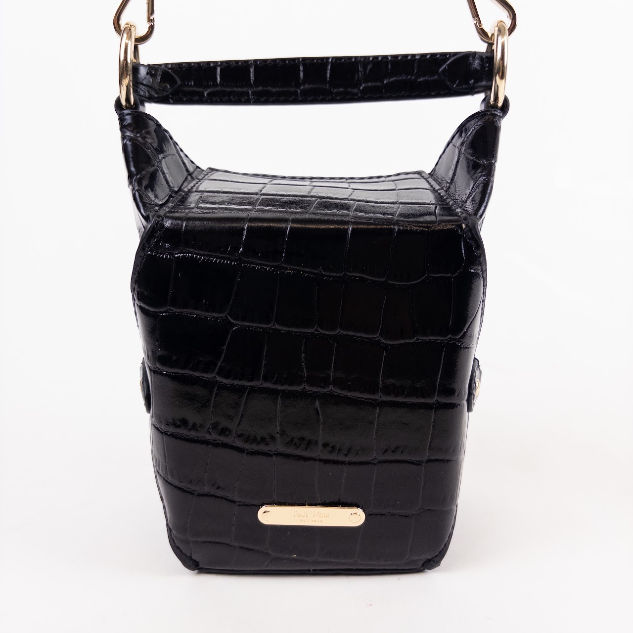 Jeff Wan New York Embossed Leather 'Lunch Box' Bag