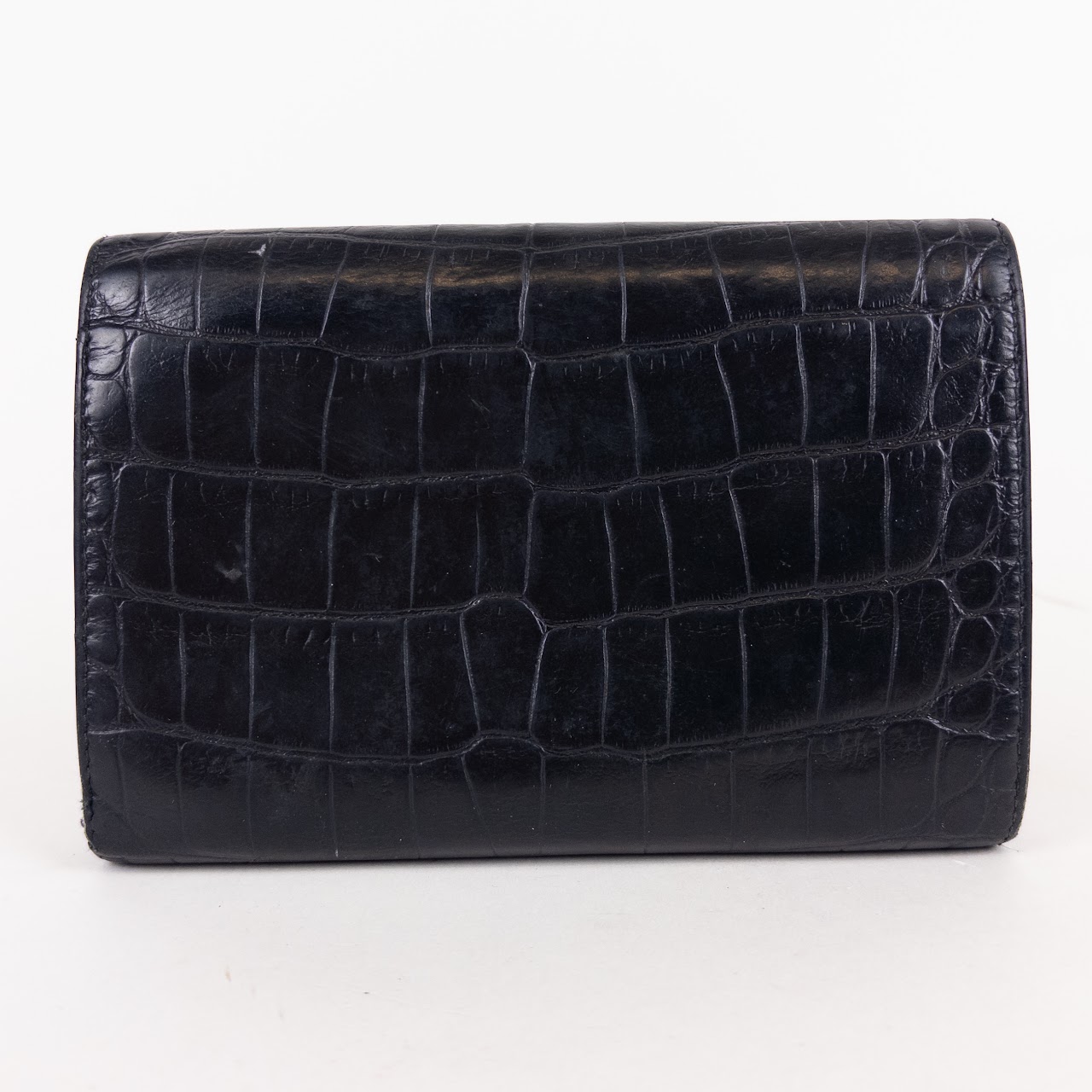 Prada Crocodile Embossed Leather Wallet