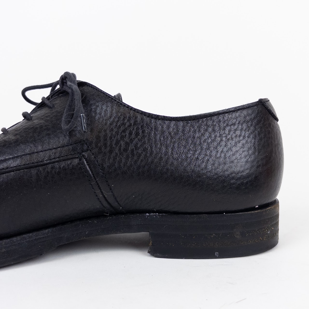 Prada Pebble Leather Oxford Shoes