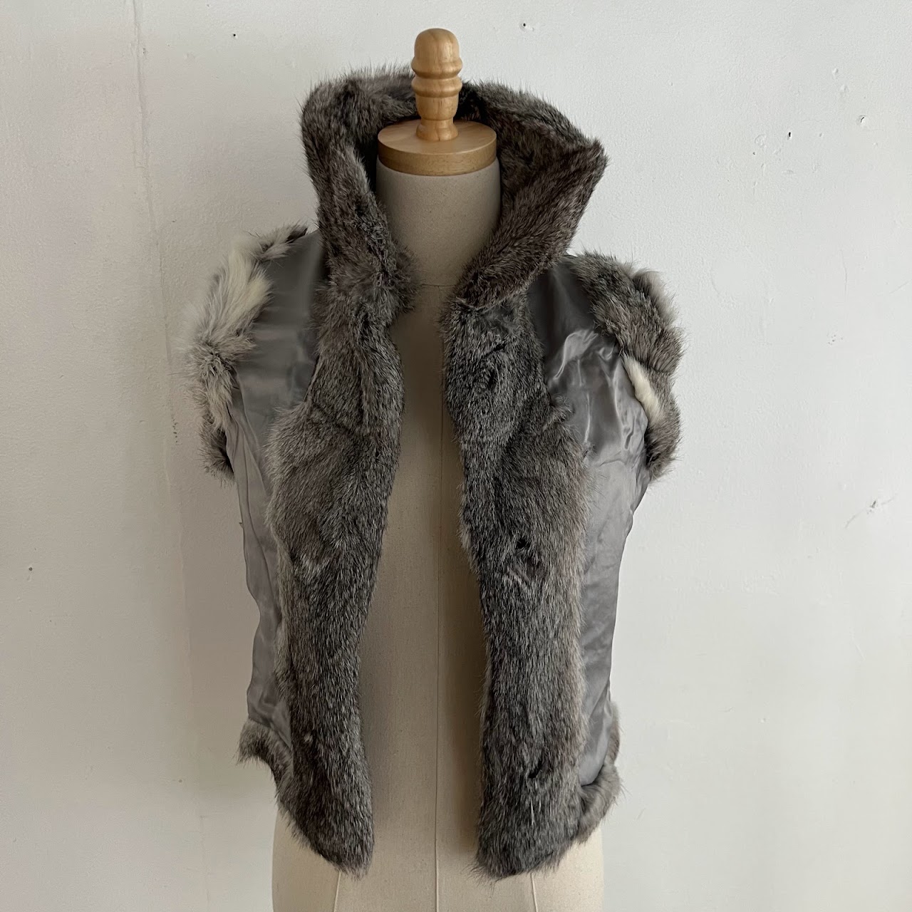 Burberry Rabbit Fur Vest New