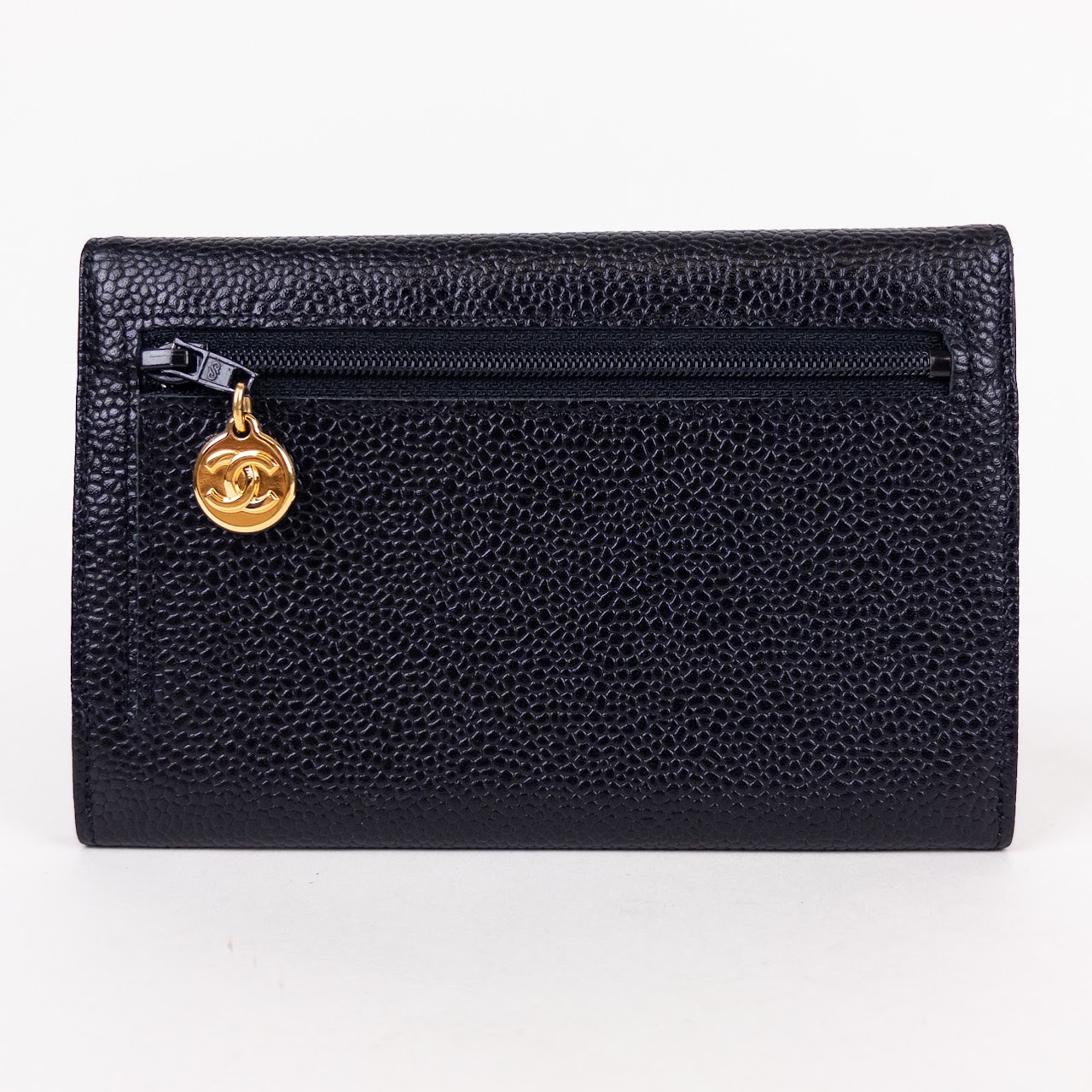 Chanel CC 'Caviar Skin' Flap Wallet