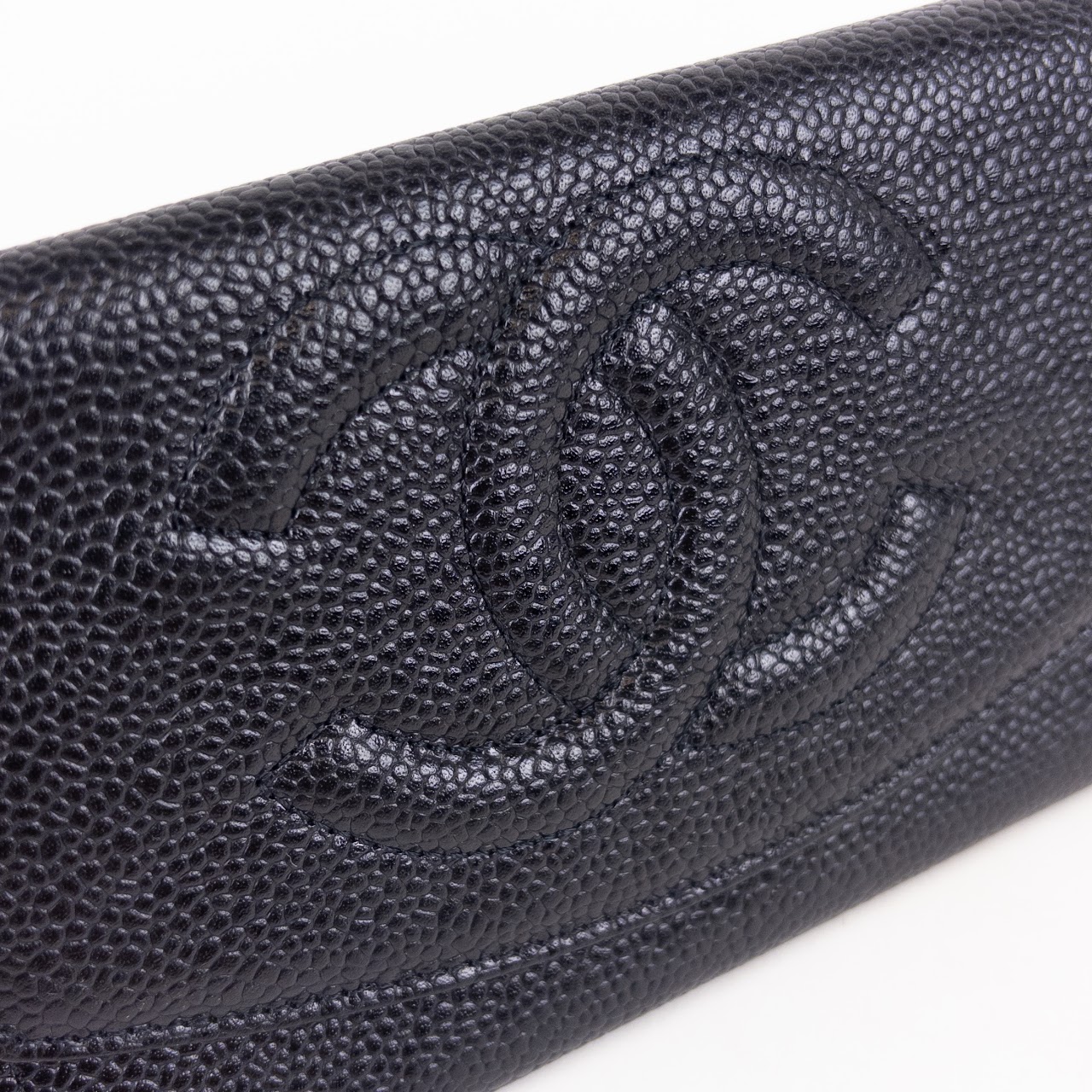 Chanel CC 'Caviar Skin' Flap Wallet