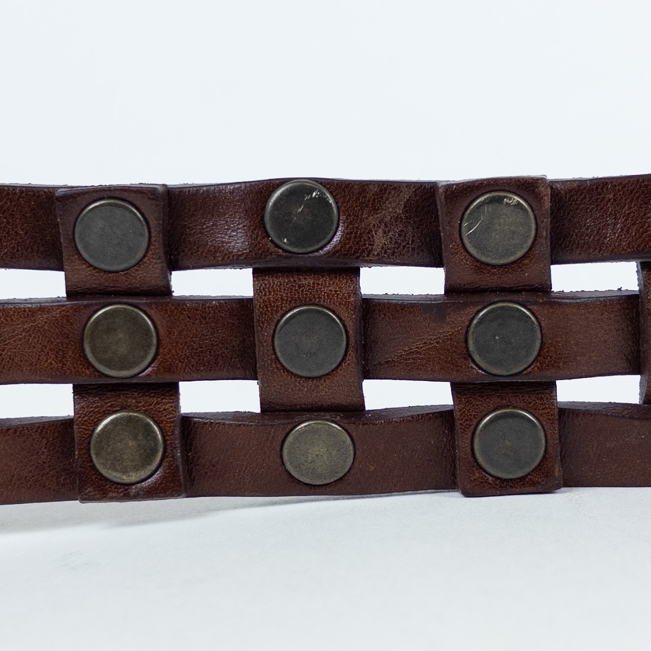 Dries Van Noten Woven Leather Belt