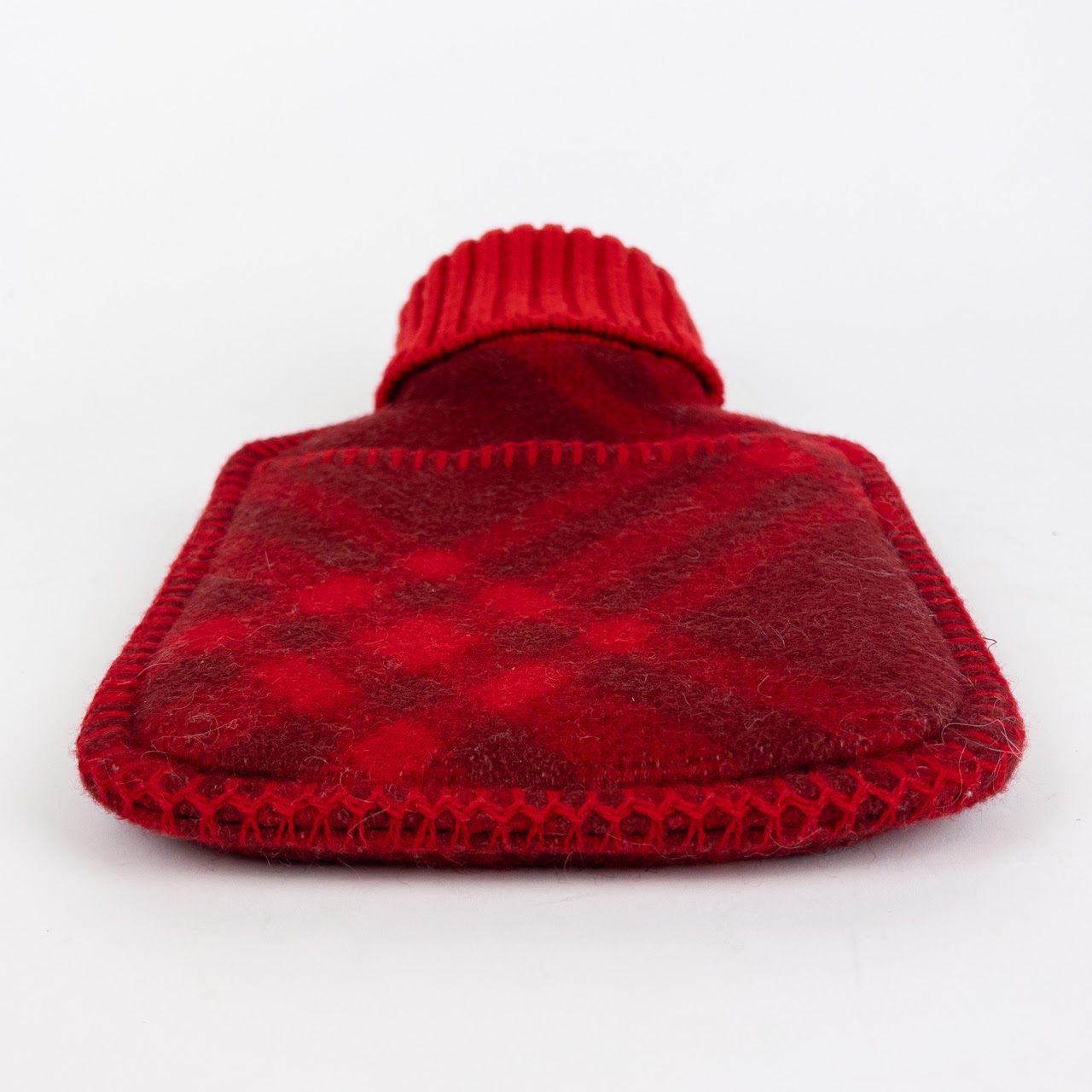 Burberry Hot Water Bottle With Plaid Knit Cozy