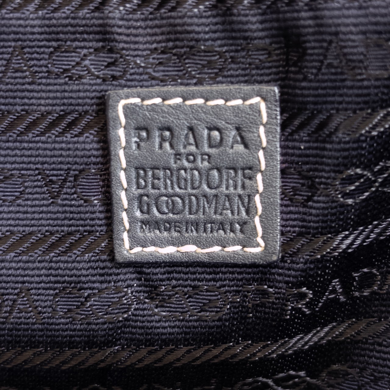 Prada for Bergdorf Goodman Leather Bucket Bag