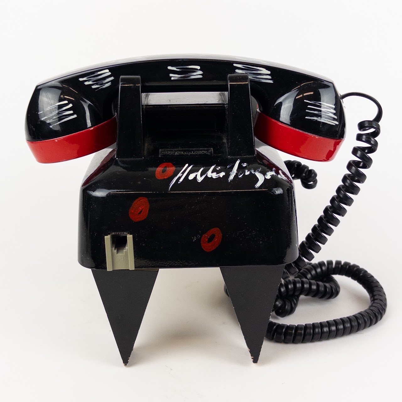 Hollis Fingold Signed 1994 Radar Lips Modern Art Phone