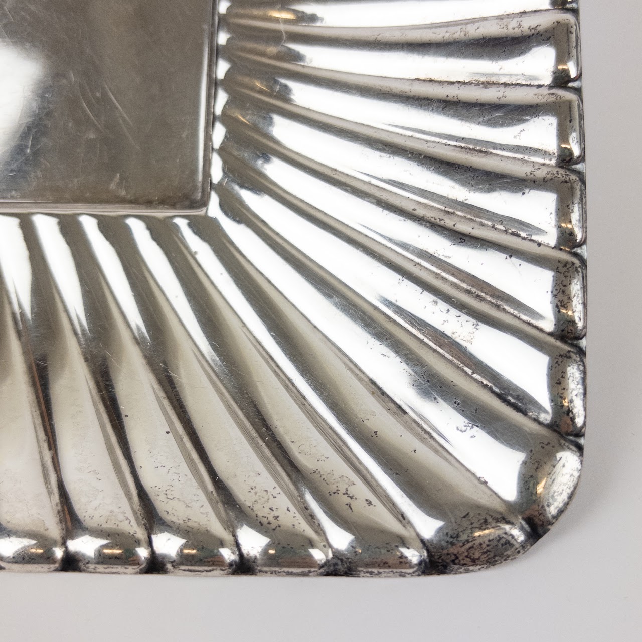 Sterling Silver Fluted Edge Tray