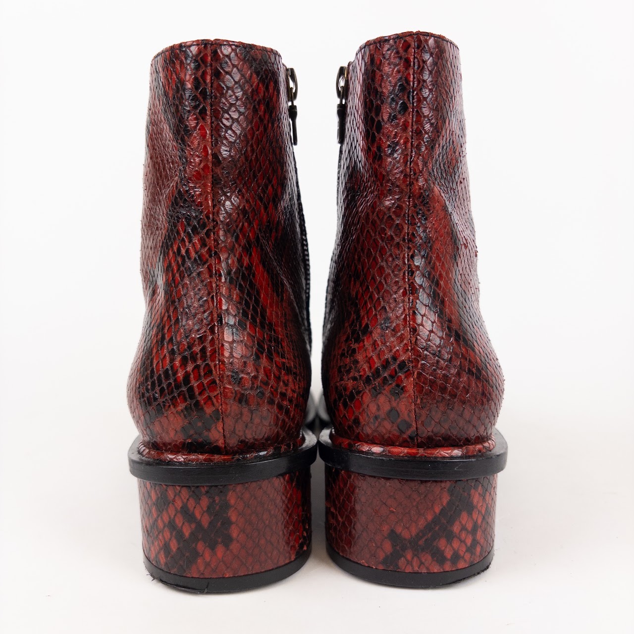 Dries Van Noten Snakeskin Animal Print Boots