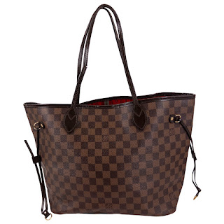 Louis Vuitton Neverfull MM Damier Ebene Tote Bag