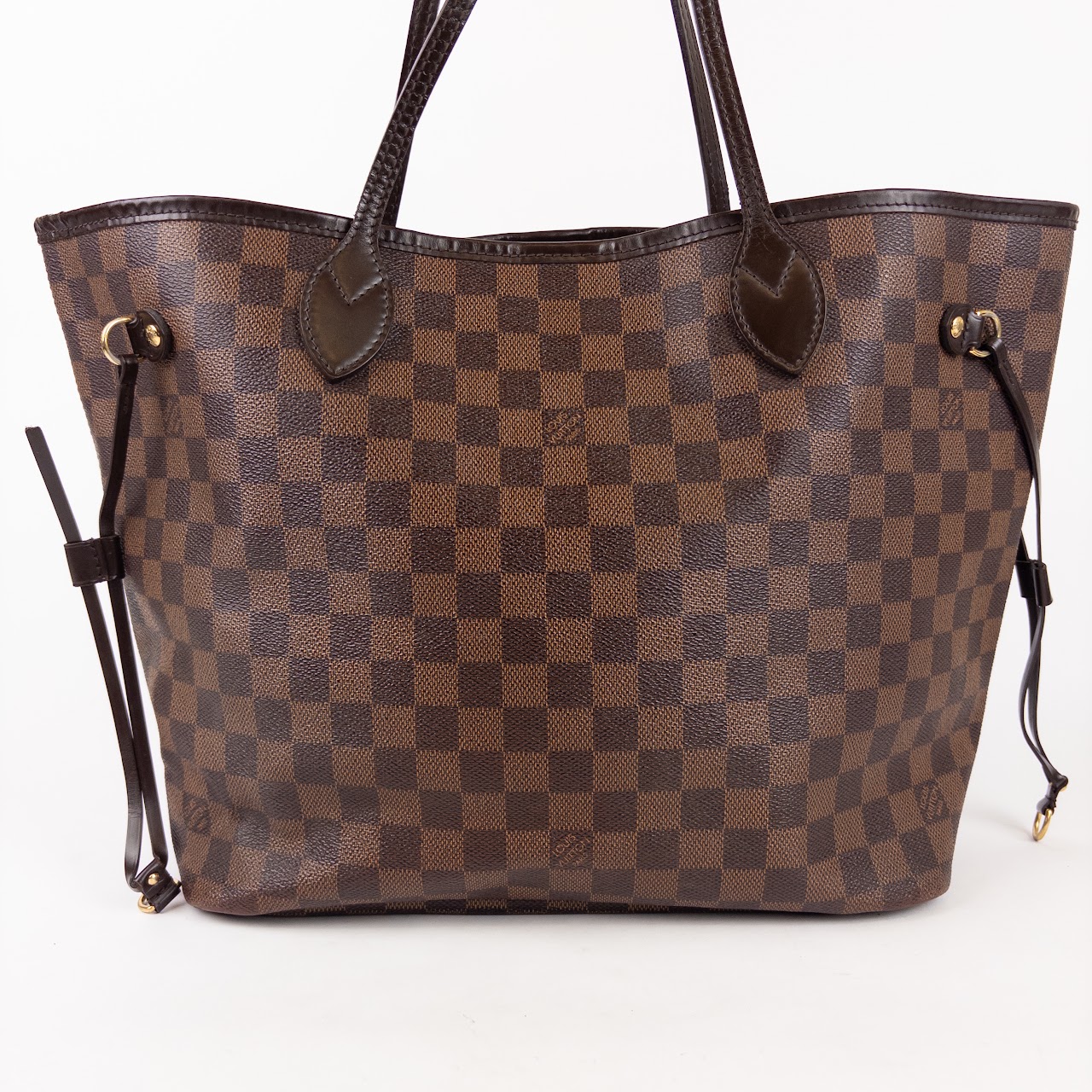 Louis Vuitton Neverfull MM Damier Ebene Tote Bag