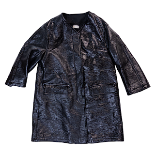 Dries Van Noten Textured Leather Coat