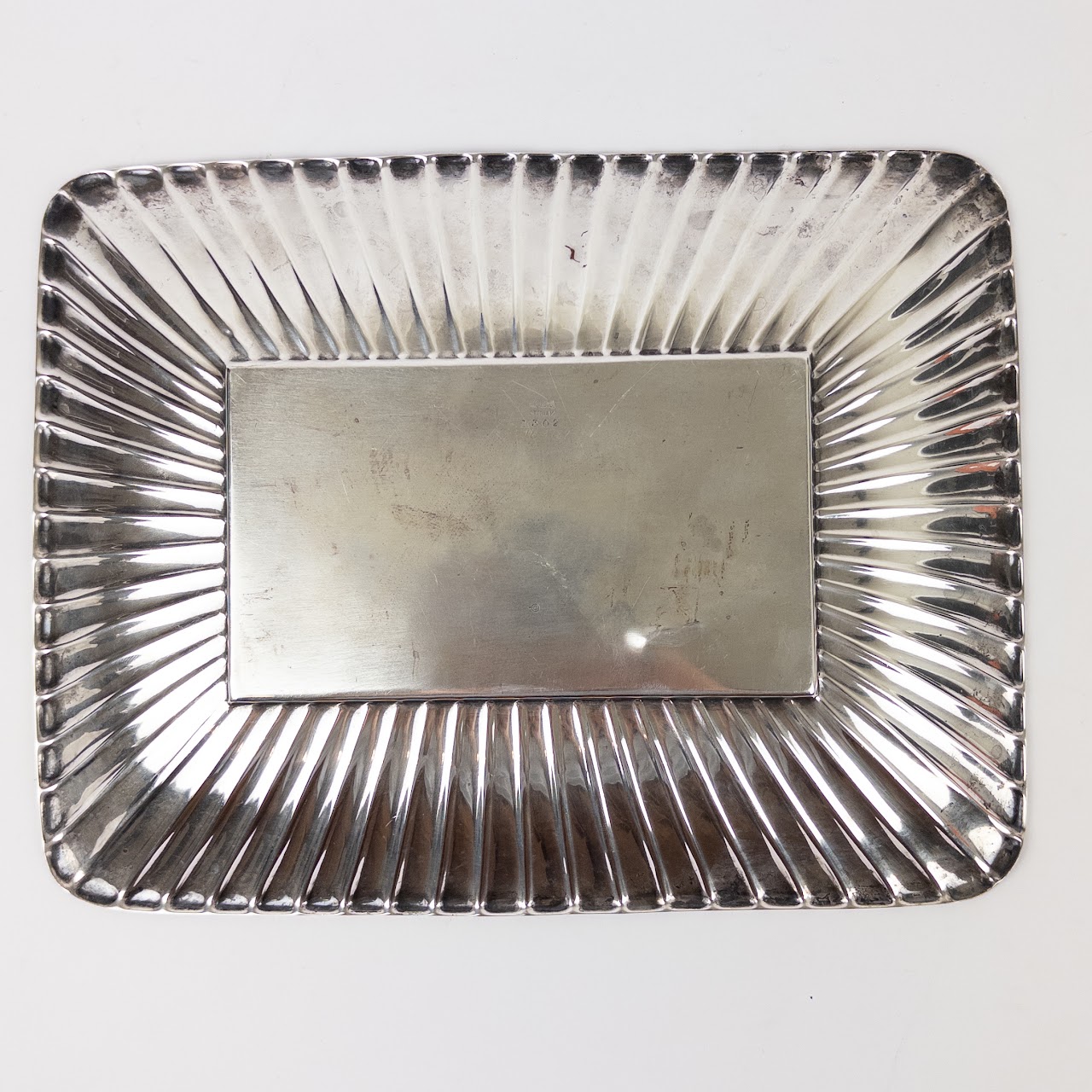 Sterling Silver Fluted Edge Tray