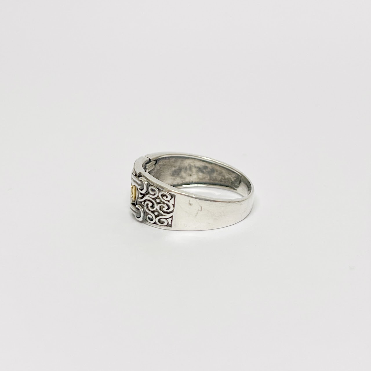 Sterling Silver & 18K Gold Turkish Cross Ring