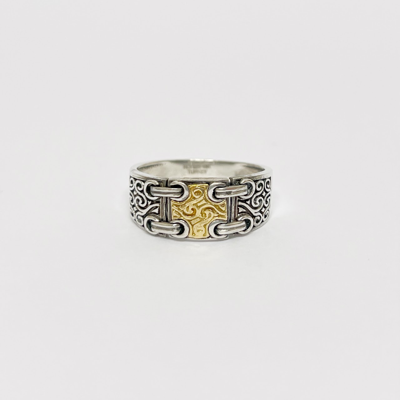 Sterling Silver & 18K Gold Turkish Cross Ring