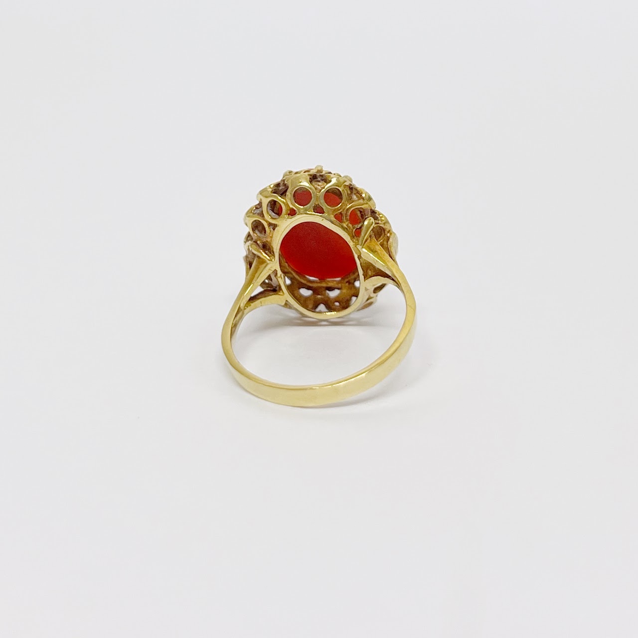 18K Gold & Coral Ring