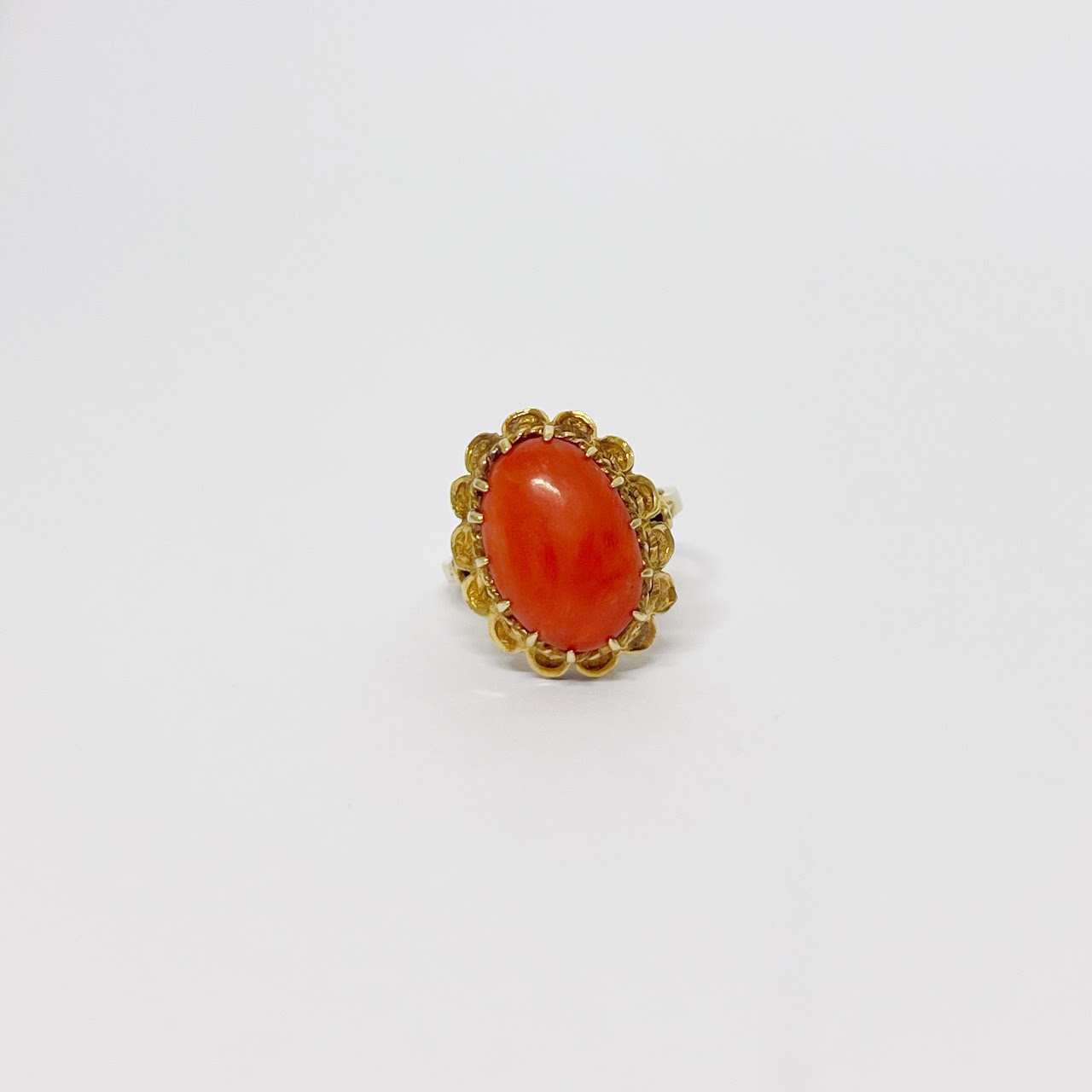 18K Gold & Coral Ring