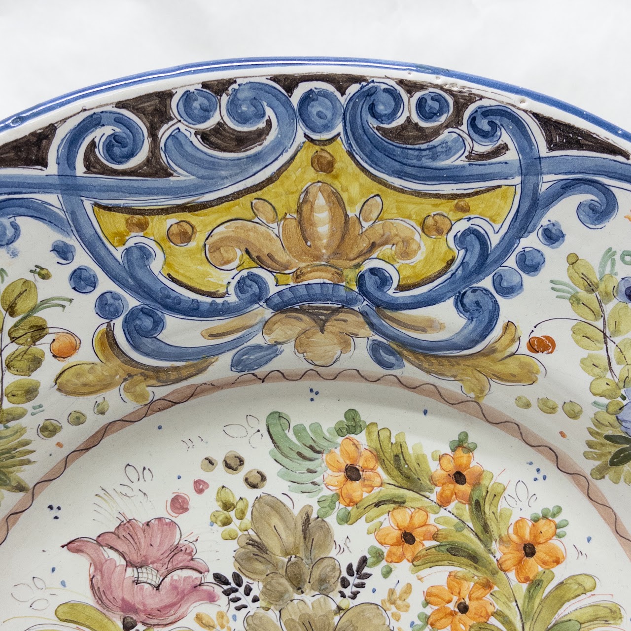 El Azulejo La Alcazaba Large Decorative Ceramic Hanging Plate