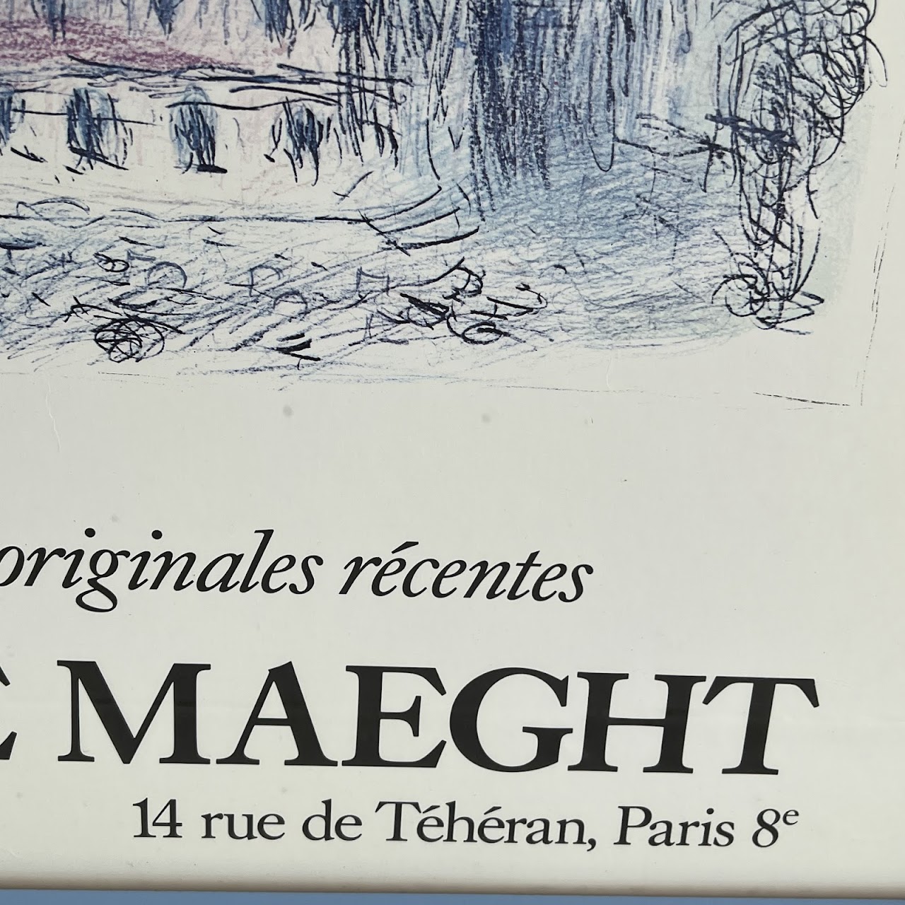 Marc Chagall Galerie Maeght 'Lithographies Originales Récentes' 1981 Exhibition Poster