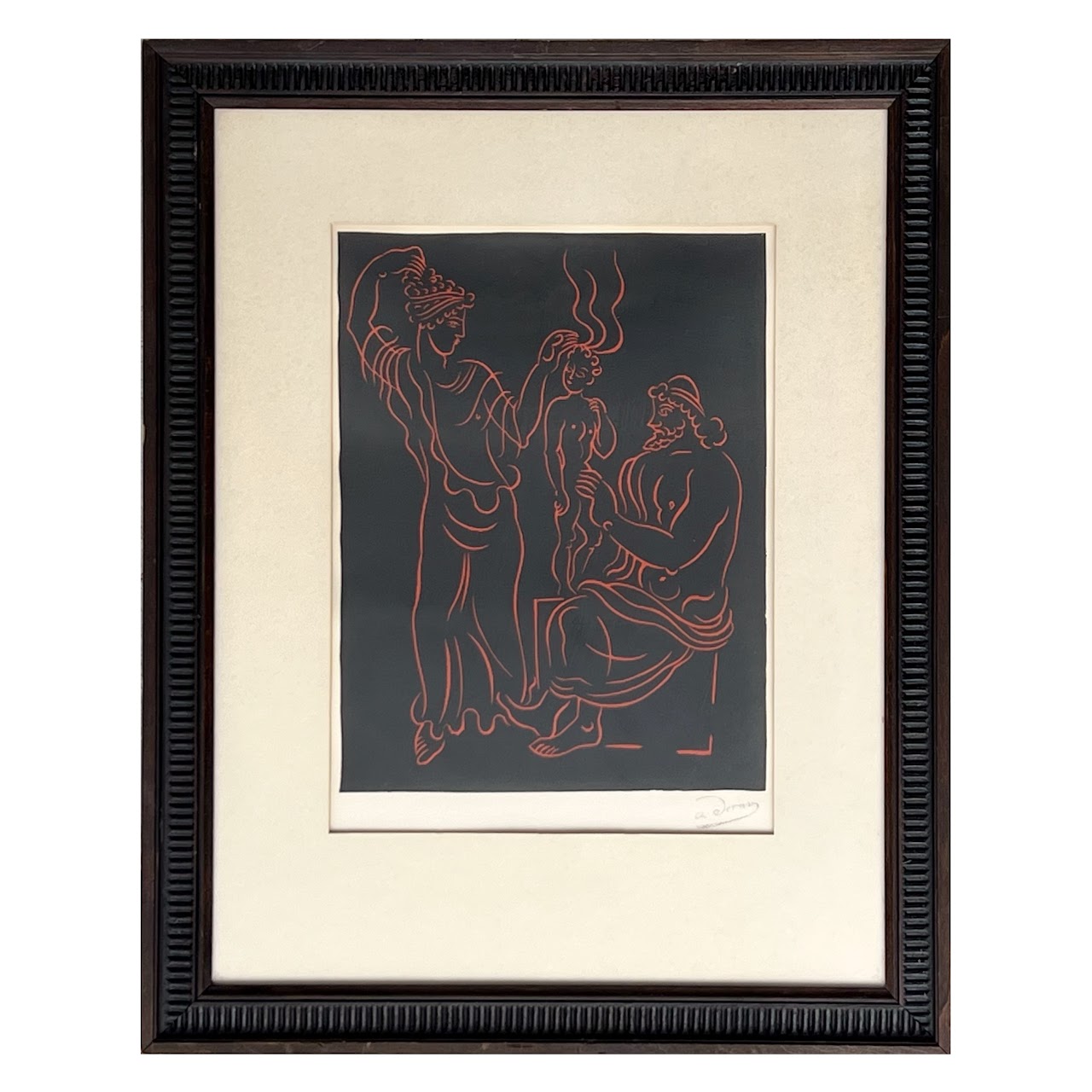 André Derain 'L'Enfant' Collector's Guild Wood Engraving