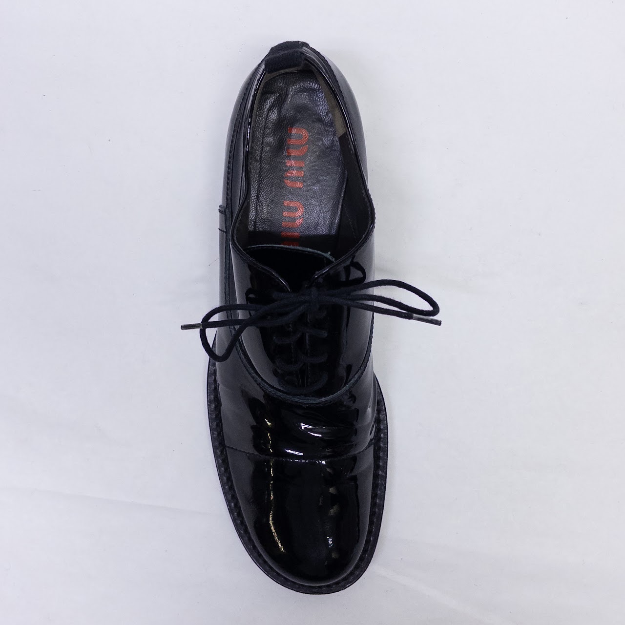 Miu Miu Patent Leather Oxford Shoes