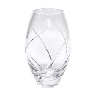 Tiffany & Co. Swirl Cut Elliptical Vase