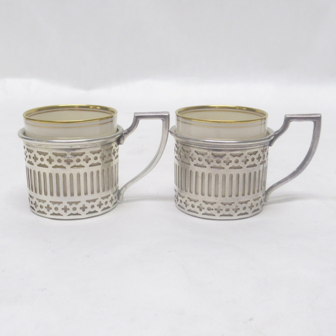 Sterling Silver & Lenox Demitasse Cup Lot