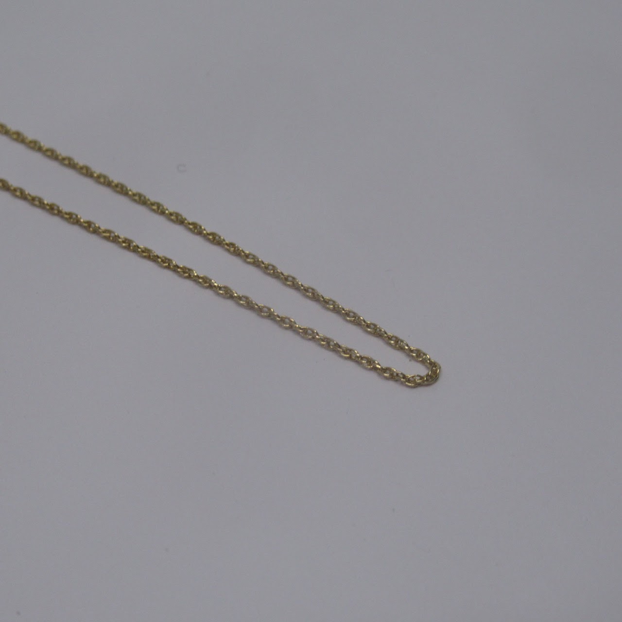 14K Gold Rope Chain Child's Necklace #1