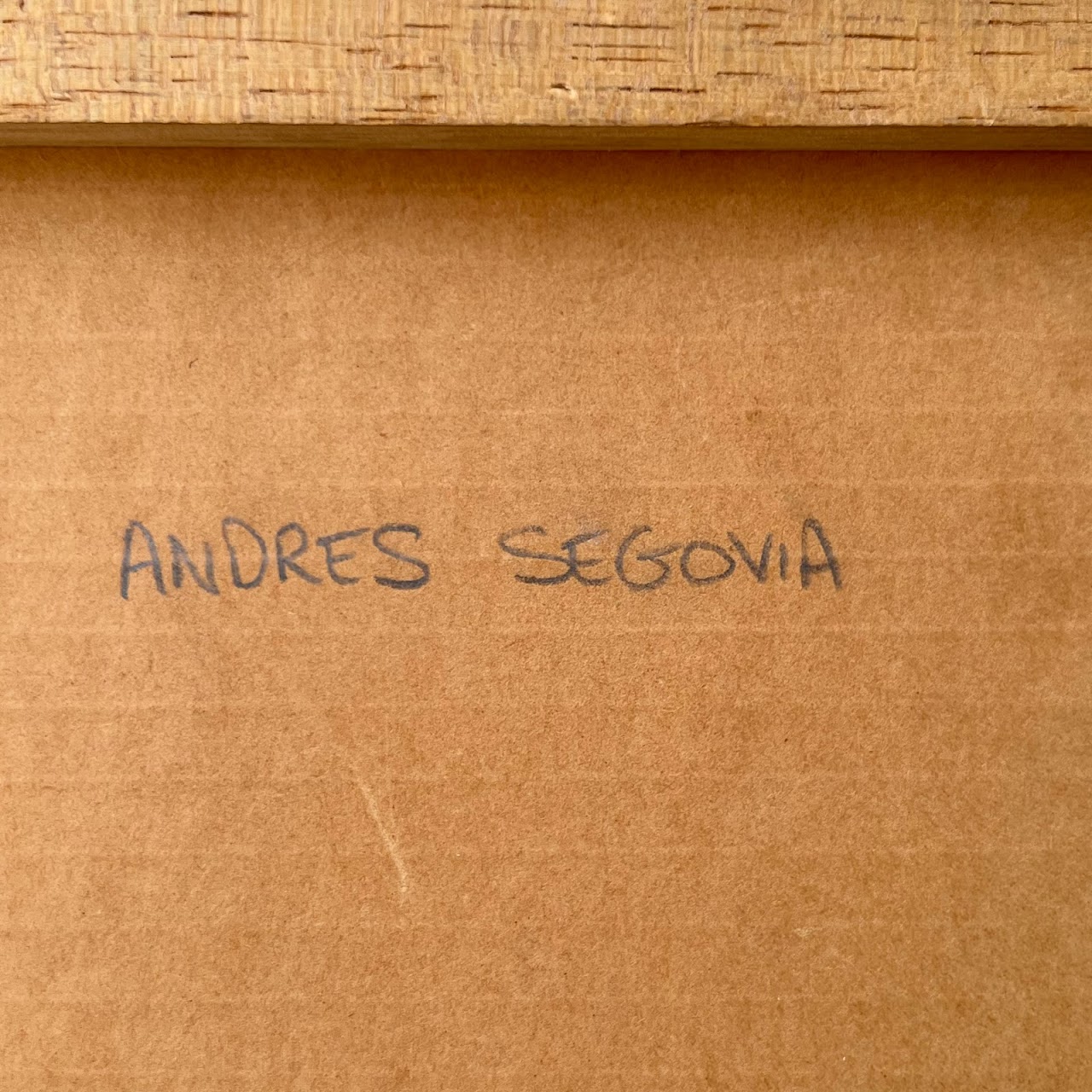 Andres Segovia Signed Lithograph