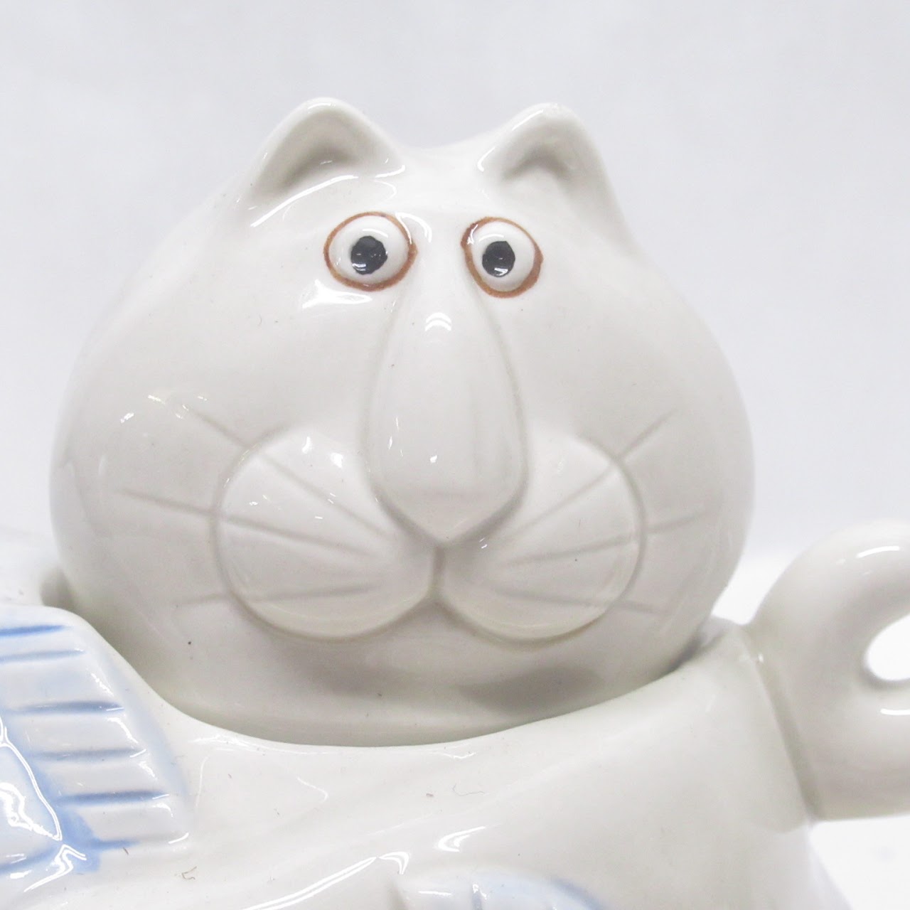 Fitz & Floyd Cat Fish Teapot