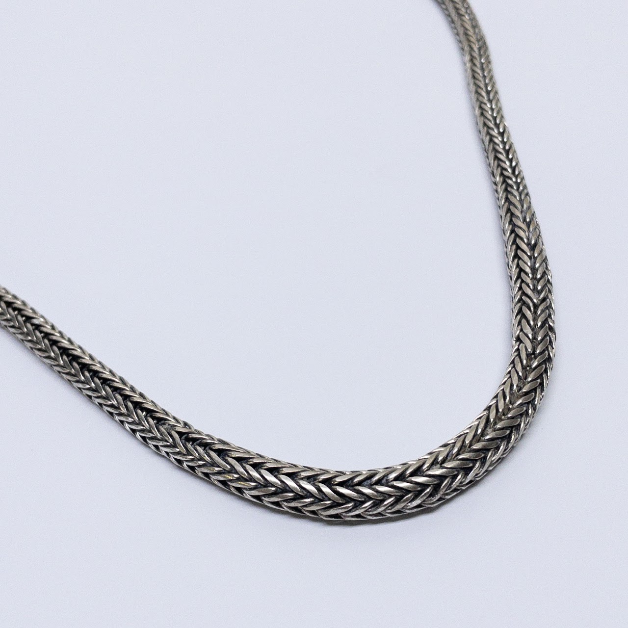 Sterling Silver Graduated Cable Chain Necklace