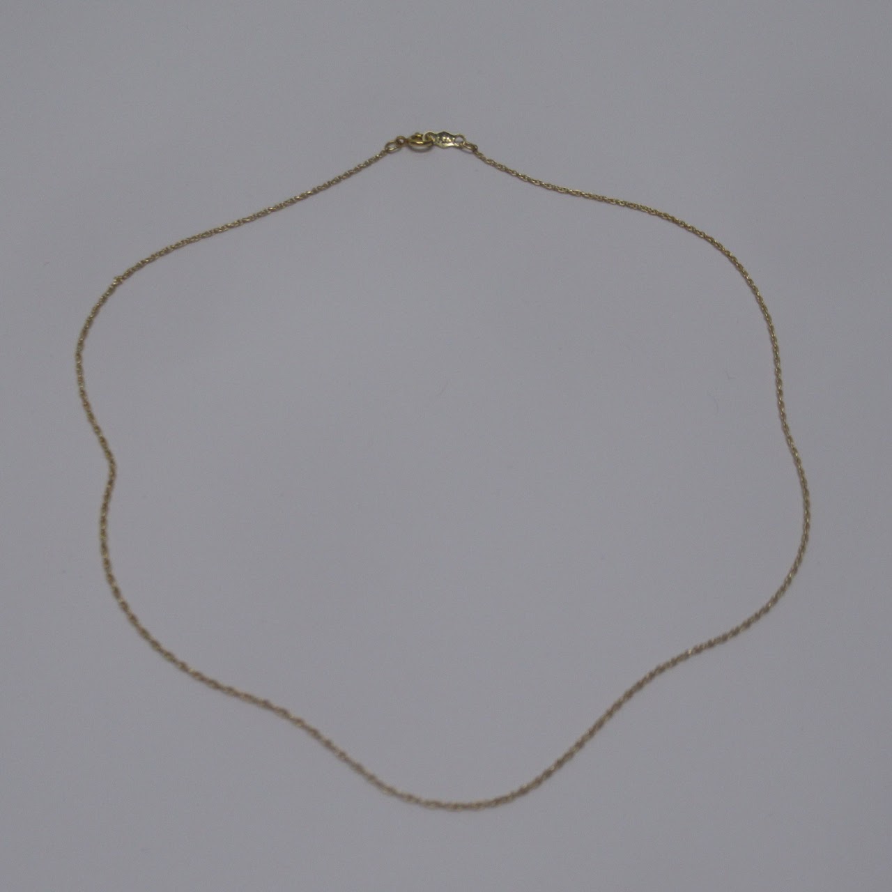 14K Gold Rope Chain Child's Necklace #2