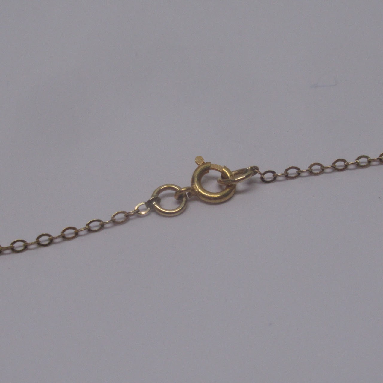 14K Gold Clown Pendant Child's Necklace #1