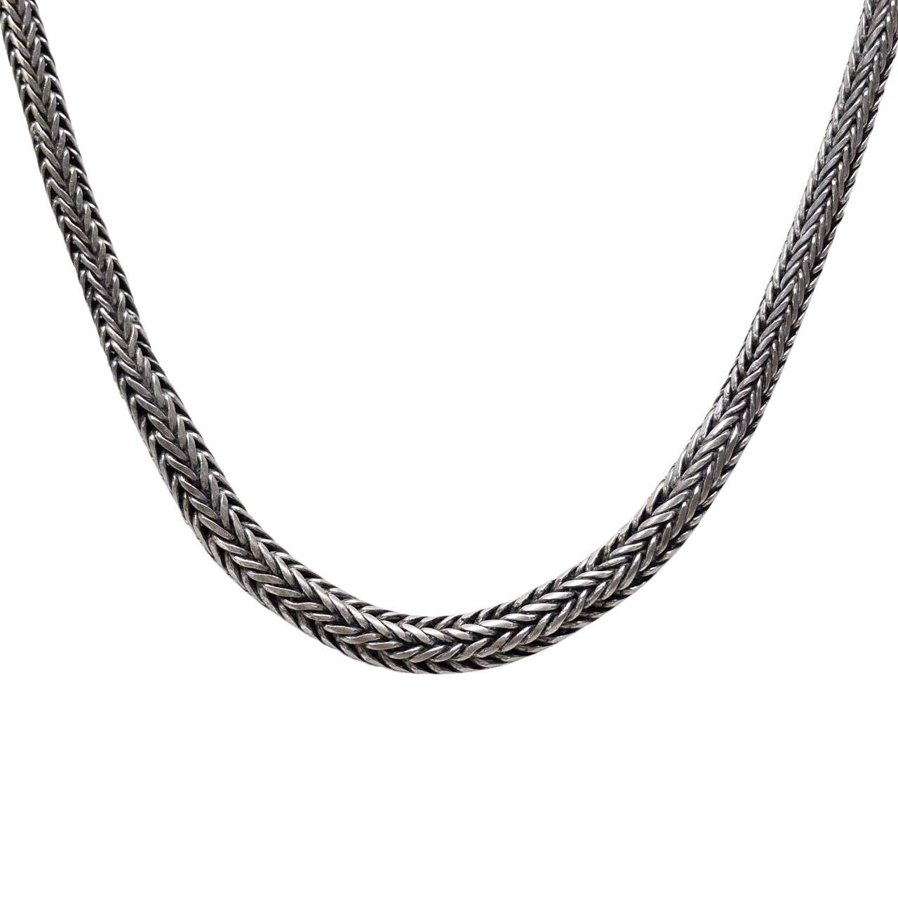 Sterling Silver Graduated Cable Chain Necklace