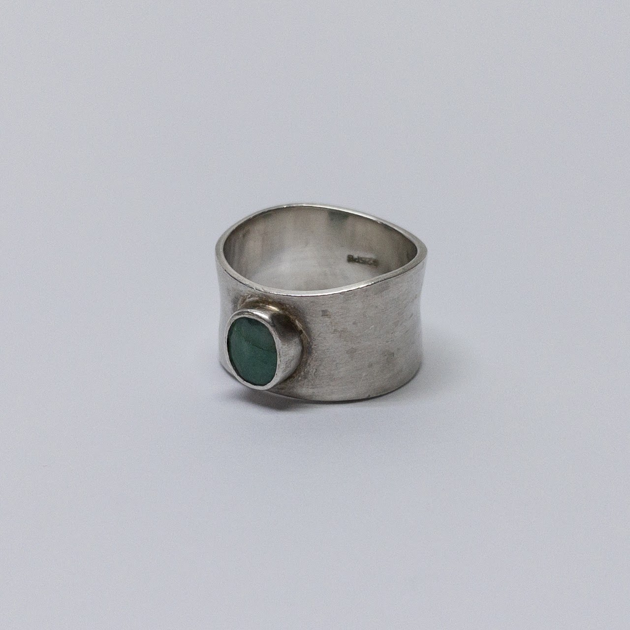 Sterling Silver & Green Amazonite Ring