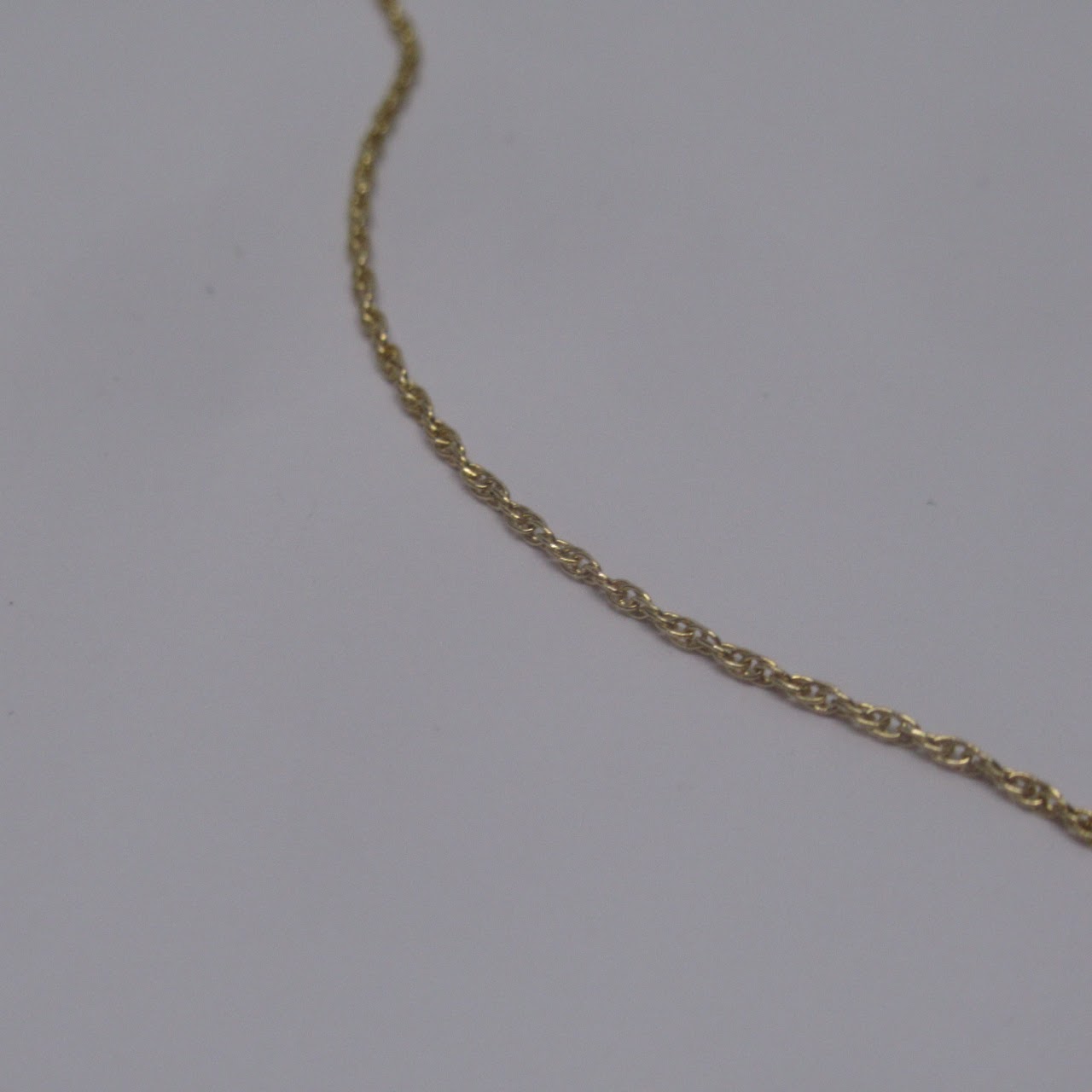 14K Gold Rope Chain Child's Necklace #2