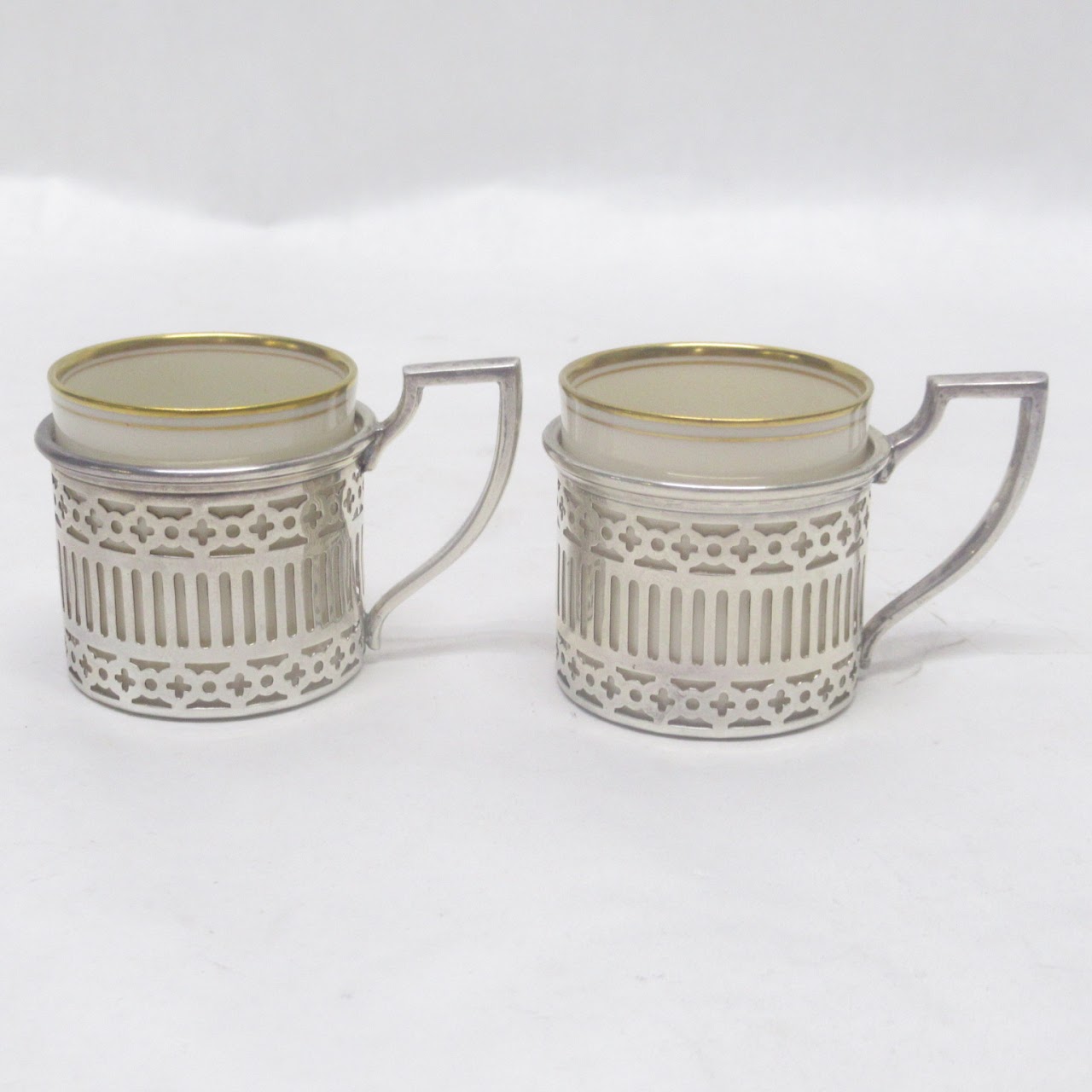 Sterling Silver & Lenox Demitasse Cup Lot