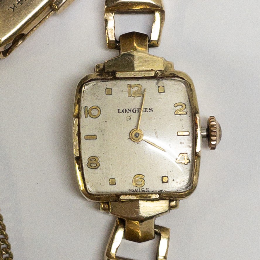 14K Gold Longines Vintage Wristwatch