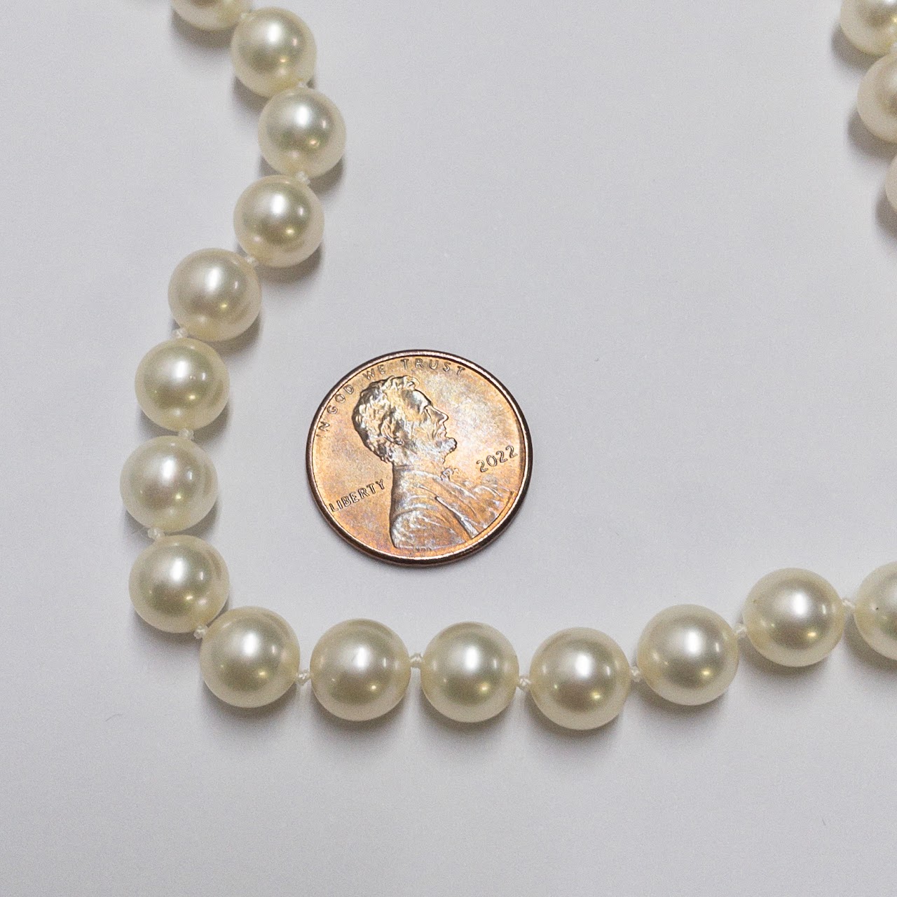 14K Gold Pearl Strand