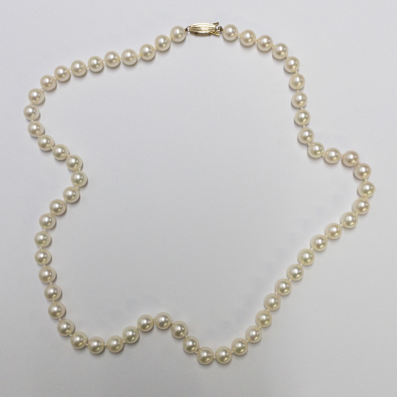 14K Gold Pearl Strand