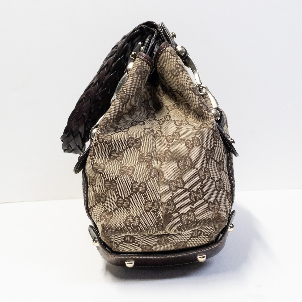 Gucci Brown Monogrammed Handbag