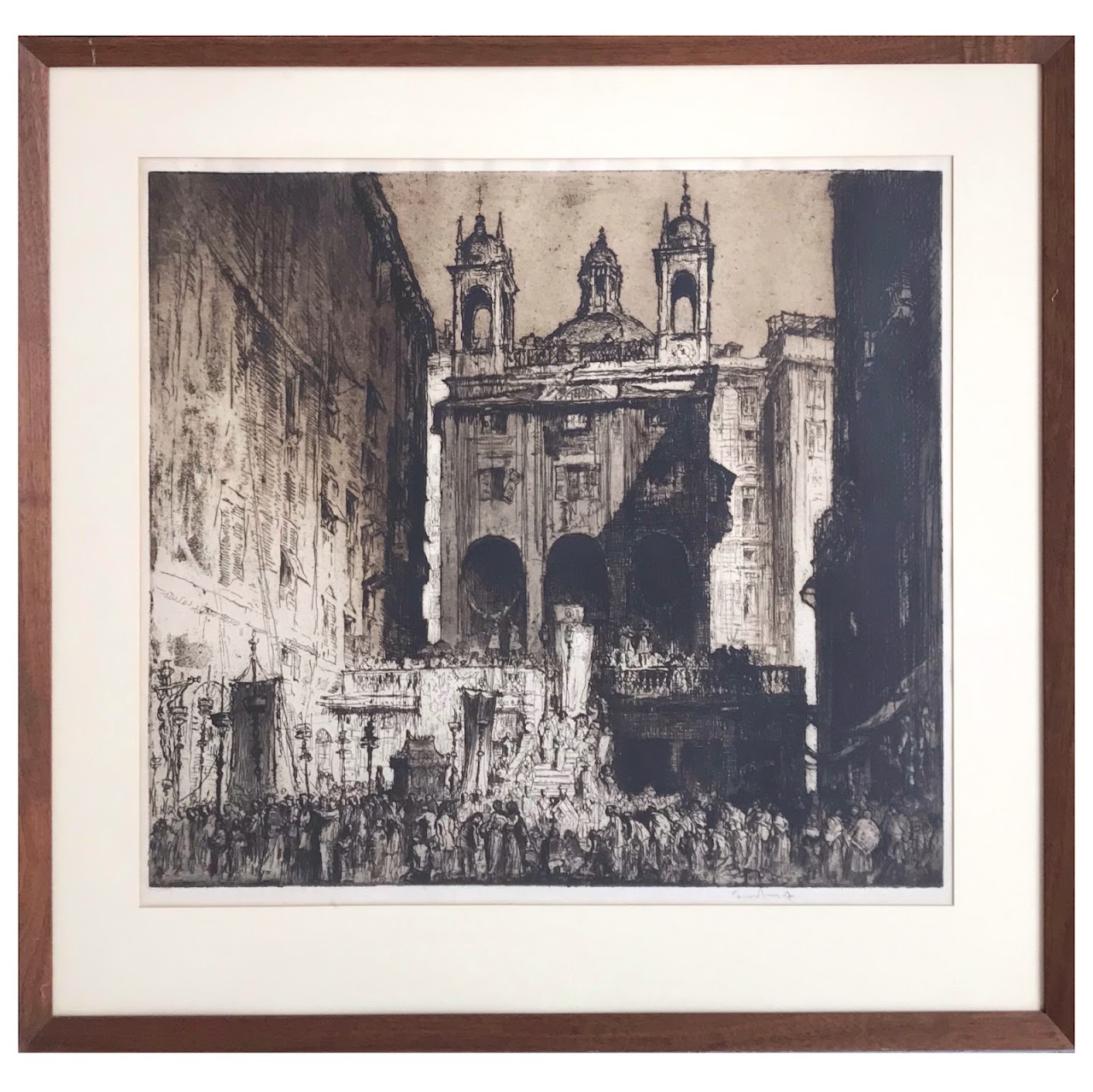 Sir Frank Brangwyn Signed Etching #2