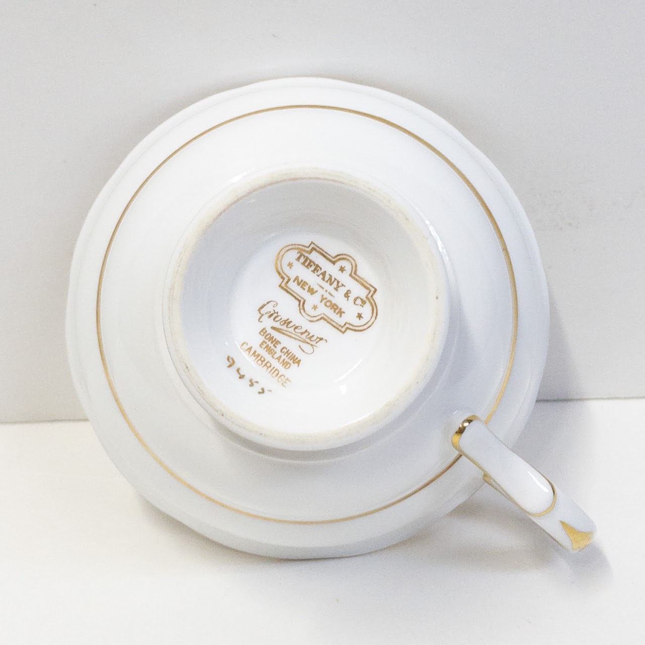 Tiffany & Co. Grosvenor England Tea Cup & Saucer