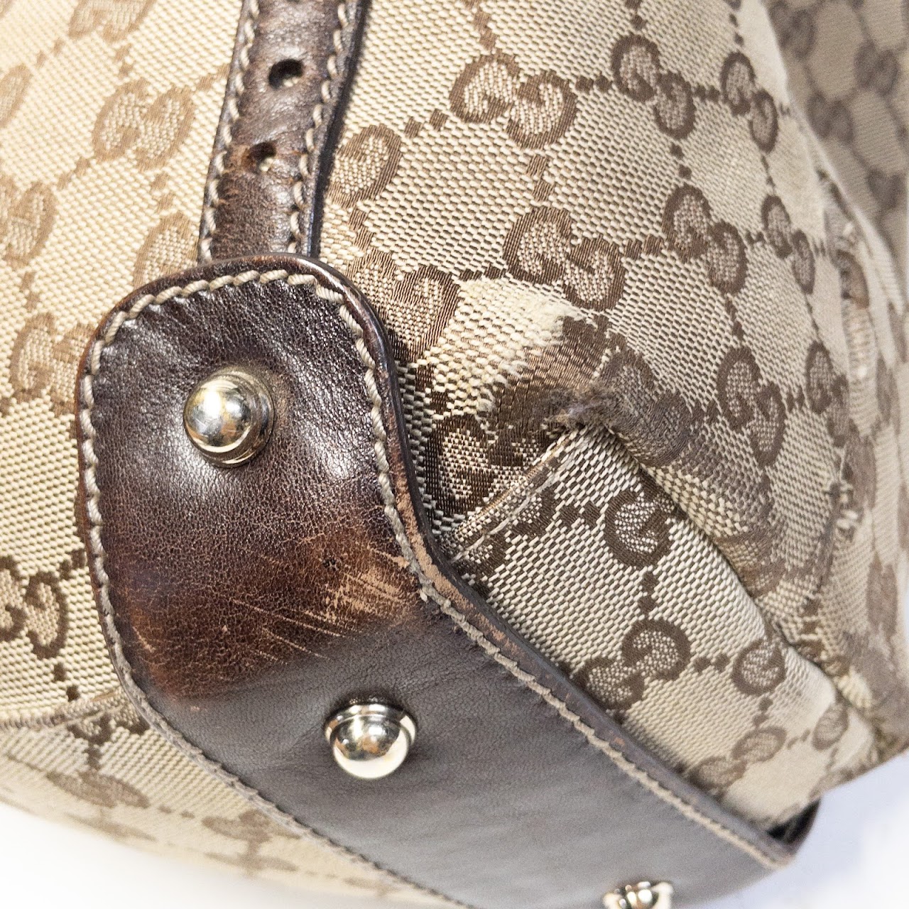 Gucci Brown Monogrammed Handbag