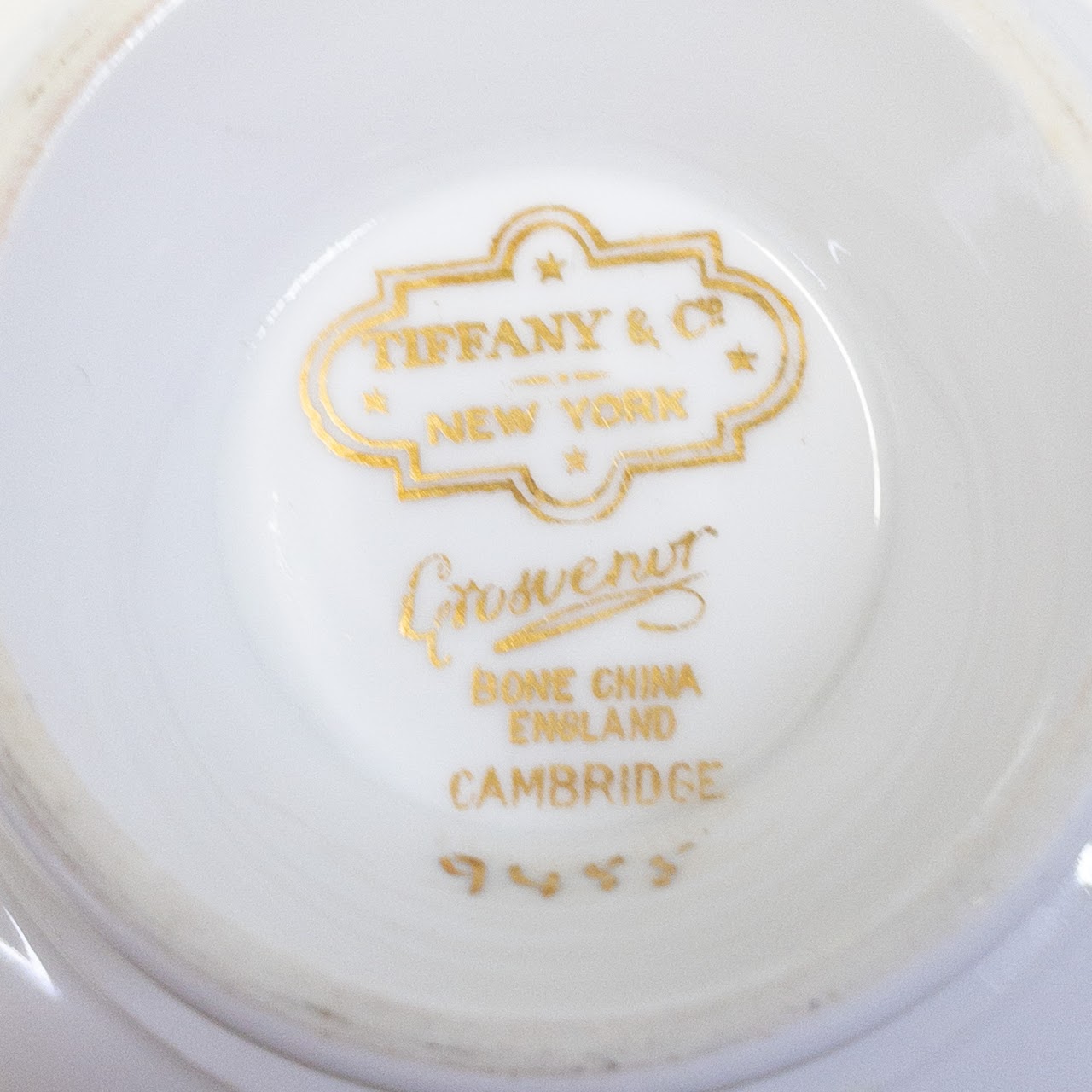 Tiffany & Co. Grosvenor England Tea Cup & Saucer