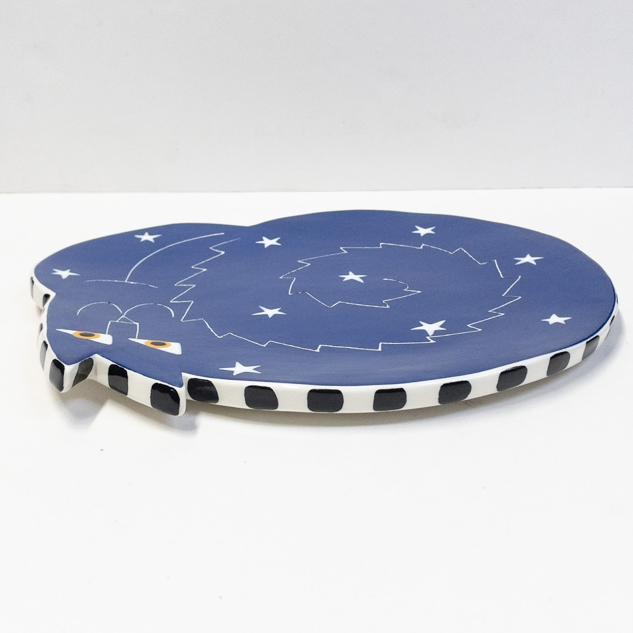 Alison Palmer Signed Starry Cat Platter